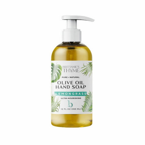 Brittaine's Thyme, Olive Oil Hand Soap Lemongrass, 12 Oz