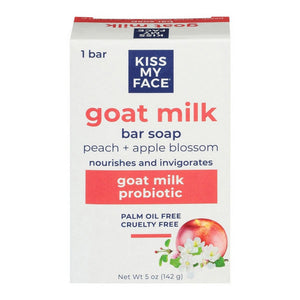 Kiss My Face, Apple Blossom Peach Soap Bar, 5 Oz