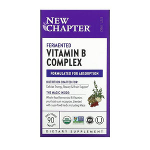 New Chapter, Fermented Vitamin B Complex, 2000 IU, 90 Veg Tabs