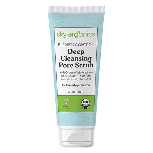 Sky Organics, Blemish Control Deep Cleansing Pore Scrub, 4 oz