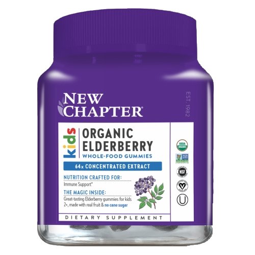 New Chapter, Kids Organic Elderberry Whole Food, 90 Veg Tabs