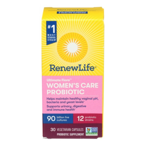 Renew Life, Women'S Complete Ultimate Flora Probiotic, 90 Billion CFU, 30 Capsules