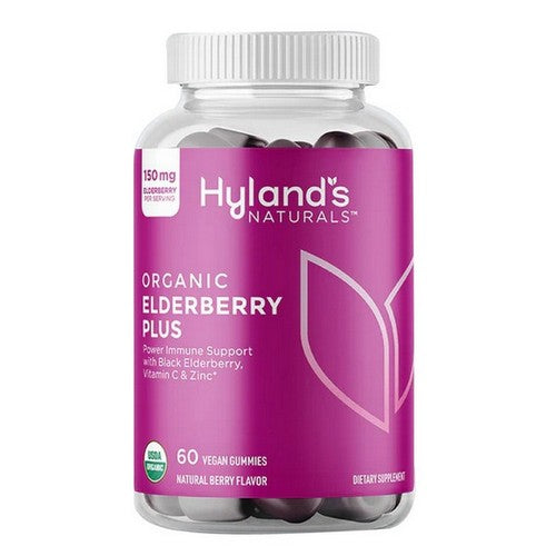 Hylands, Organic Elderberry Plus Gummies, 60 Count