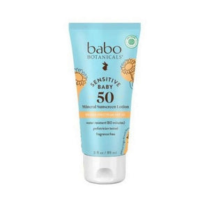 Babo Botanicals, Sensitive Baby Face Mineral Sunscreen Lotion Spf 50, 3 Oz
