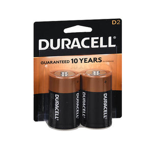 Duracell, Alkaline Batteries D, 2 Count