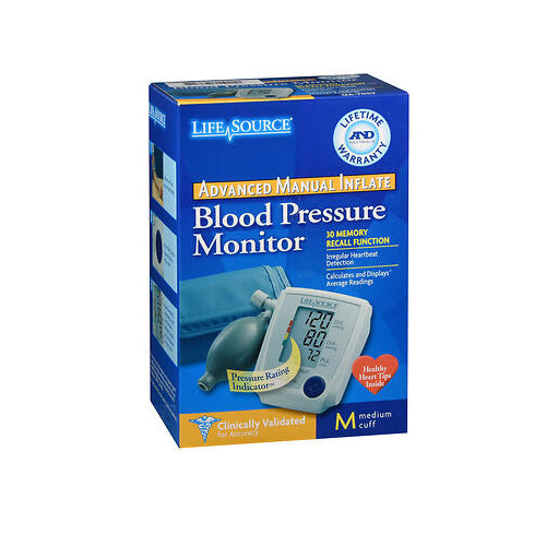 A & D, Manual Inflate Blood Pressure Digital Monitor Ua 705V, 1 Count