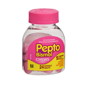 Pepto-Bismol, Pepto-Bismol Chews Chewable, 24 Tabs