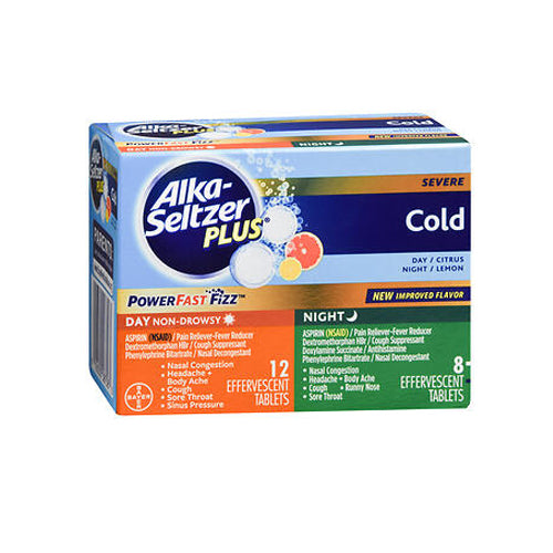 Alka-Seltzer, Day Night Cold, 20 Tabs