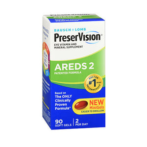 Bausch + Lomb, Preservision Areds 2 Formula Mini, 90 Soft Gels