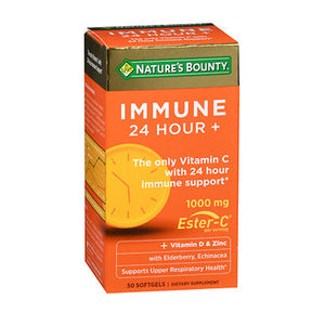Nature's Bounty, Immune 24 Hour+ Vitamin C, 1000 Mg, 50 Softgels