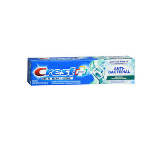 Crest, Plus Premium Anti-Bacterial Fluoride Toothpaste Active Foam + Whitening Smooth Peppermint, 7 Oz