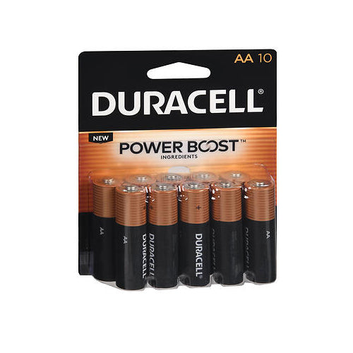 Duracell, Power Boost Alkaline Batteries Aa, 10 Count