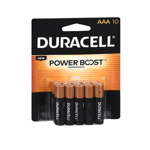 Duracell, Power Boost Alkaline Batteries Aaa, 10 Count