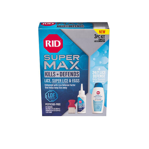 Rid, Super Max Complete Lice Elimination Kit, 3 Kit
