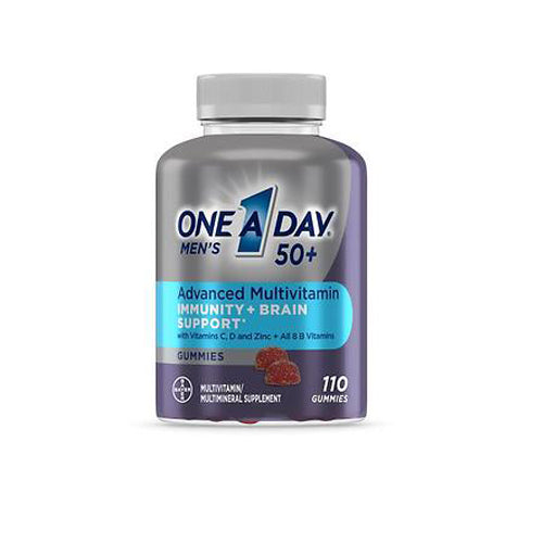One A Day, Men'S 50+ Advanced Multivitamin, 110 Gummies
