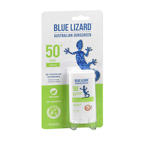 Blue Lizard, Blue Lizard Kids Mineral Sunscreen Stick SPF 50+, .5 Oz