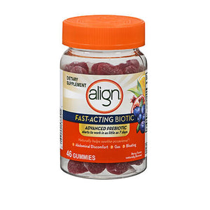 Align, Advanced Prebiotic Gummies Berry Fusion, 46 Count