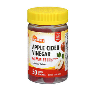 Sundance, Vitamins Apple Cider Vinegar Gummies Natural Apple, 50 Gummies