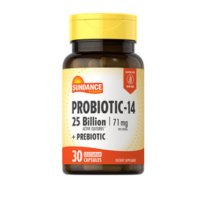 Sundance, Probiotic-14 Active Cultures Prebiotic Vegetarian, 71 Mg, 30 Caps