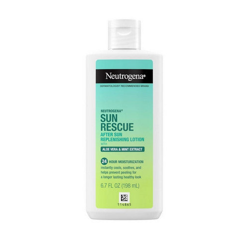 Neutrogena, After Sun Replenishing Lotion With Aloe Vera And Mint Extract, 6.7 Oz