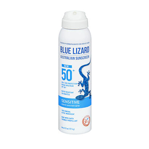 Blue Lizard, Blue Lizard Sunscree Sensitive SPF 50 Spray, 4.5 Oz