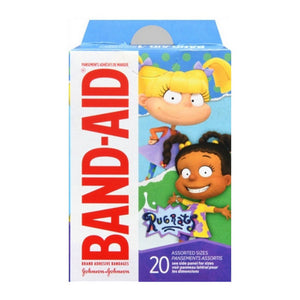 Band-Aid, Adhesive Bandages Assorted Sizes Rugrats, 20 Count