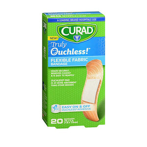 Curad, Truly Ouchless Silicone Strip Bandages, 20 Count
