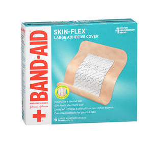 Band-Aid, Skin-Flex Adhesive Cover Large 3 1/2 X 4 1/2 Inch, 6 Count