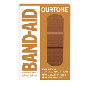 Band-Aid, OurTone Adhesive Bandages Assorted BR45, 30 Count