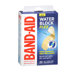 Band-Aid, Water Block Flex Adhesive Bandages 7/8 X 2 3/4 Inch, 20 Count