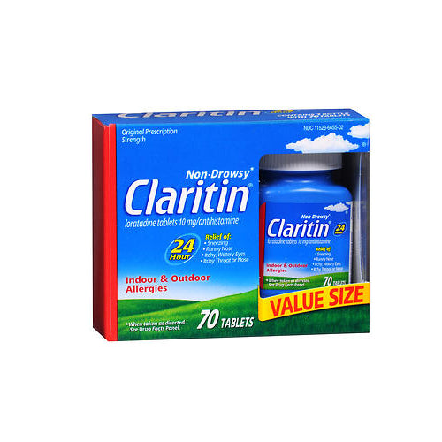 Claritin, Non Drowsy Allergy 24 Hour Relief Tablets, 10 mg, 70 Count