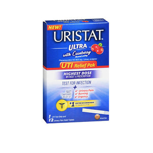 Uristat, Uti Relief Pak Ultra With Cranberry Flavored Coating, 12 Tabs