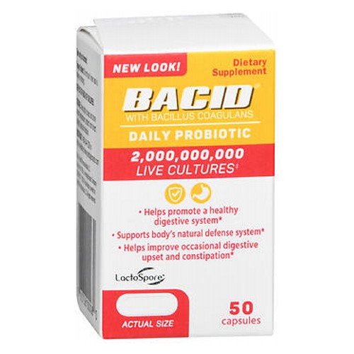Bacid, Daily Probiotic, 50 Capsules