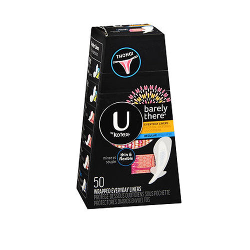 U By Kotex, Balance Liners Thong Regular, 50 Count