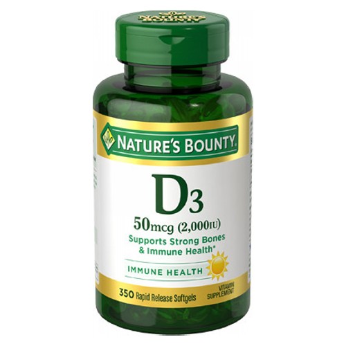 Nature's Bounty, D3 2,000 IU Rapid Release, 350 Softgels