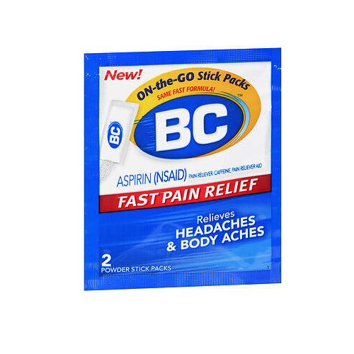 BC, Fast Pain Relief Powder Packs, 2 Count