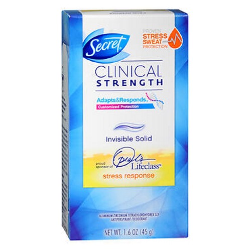 Secret, Invisible Solid Antiperspirant And Deodorant For Women Stress Response, 1.6 Oz
