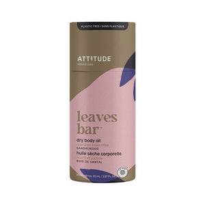 Attitude, Leaves Bar Dry Body Oil Sandalwood, 3 Oz