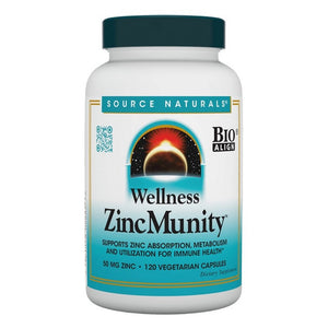 Source Naturals, Wellness ZincMunity, 120 Veg Caps
