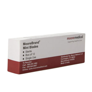 McKesson, Surgical Blade McKesson Carbon Steel No. 61 Sterile Disposable Individually Wrapped, Box Of 12