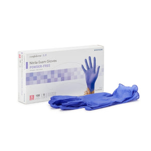 McKesson, Confiderm 3.0 Nitrile Exam Glove Small Blue, Box Of 100