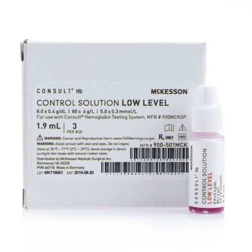 McKesson, Control Hemoglobin High Level 900-501MCK, Box Of 3