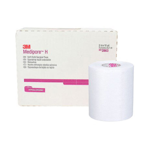 3M, 3M Medipore H Cloth Medical Tape 3 Inch x 10 Yard White, 1 Roll