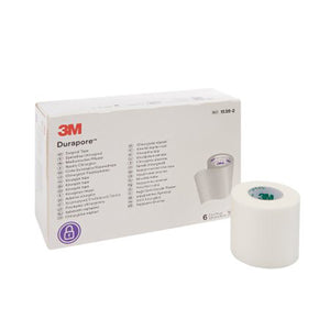 3M, Durapore Silk-Like Cloth Medical Tape 2 Inch x 10 Yard White, 1 Roll
