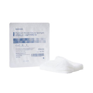 McKesson, Sterile USP Type VII Gauze Sponge 4 x 4 Inch, Box Of 1