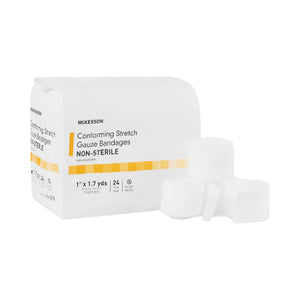 McKesson, NonSterile Conforming Bandage 1 Inch x 1-7/10 Yard, 1 Roll