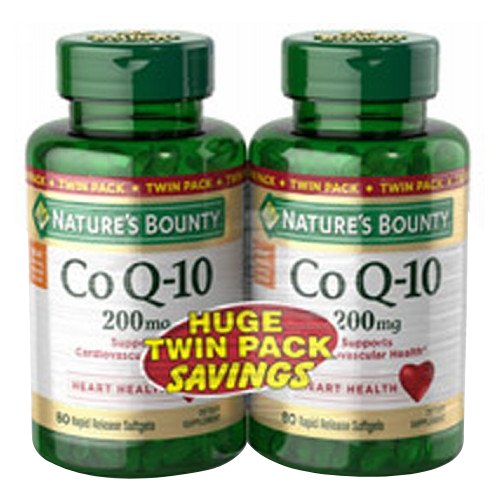Nature's Bounty, Co Q-10 Twin Pack, 200 Mg, 80 + 80 Softgels