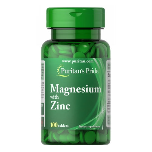 Puritan's Pride, Magnesium with Zinc, 100 Tablets