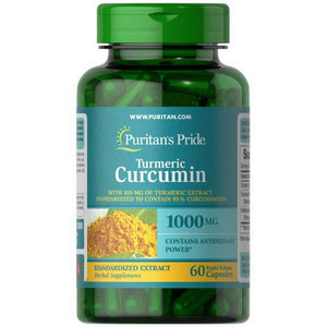 Puritan's Pride, Turmeric Curcumin with Bioperine, 1000 mg, 60 Capsules