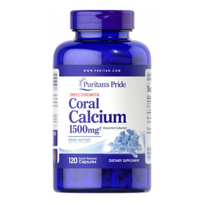 Puritan's Pride, Triple Strength Coral Calcium, 1500 mg, 120 Capsules